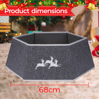 Christmas Tree Skirt Base Cover - Silver