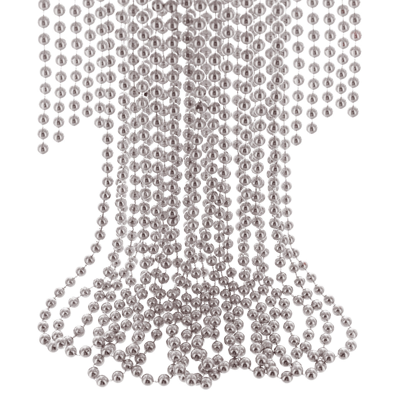 Christmas Bead Chain Garland - Silver