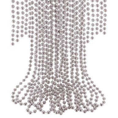 Christmas Bead Chain Garland - Silver