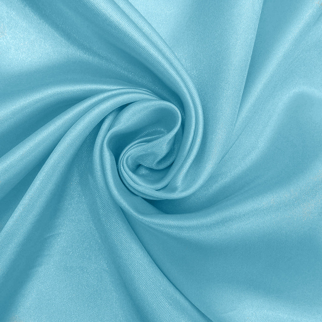 Plastic Table Cloth And Baby Blue Runner Set - 2Pcs