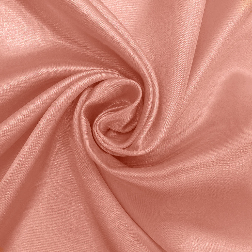 Plastic Table Cloth And Coral Satin Runner Set -  2Pcs