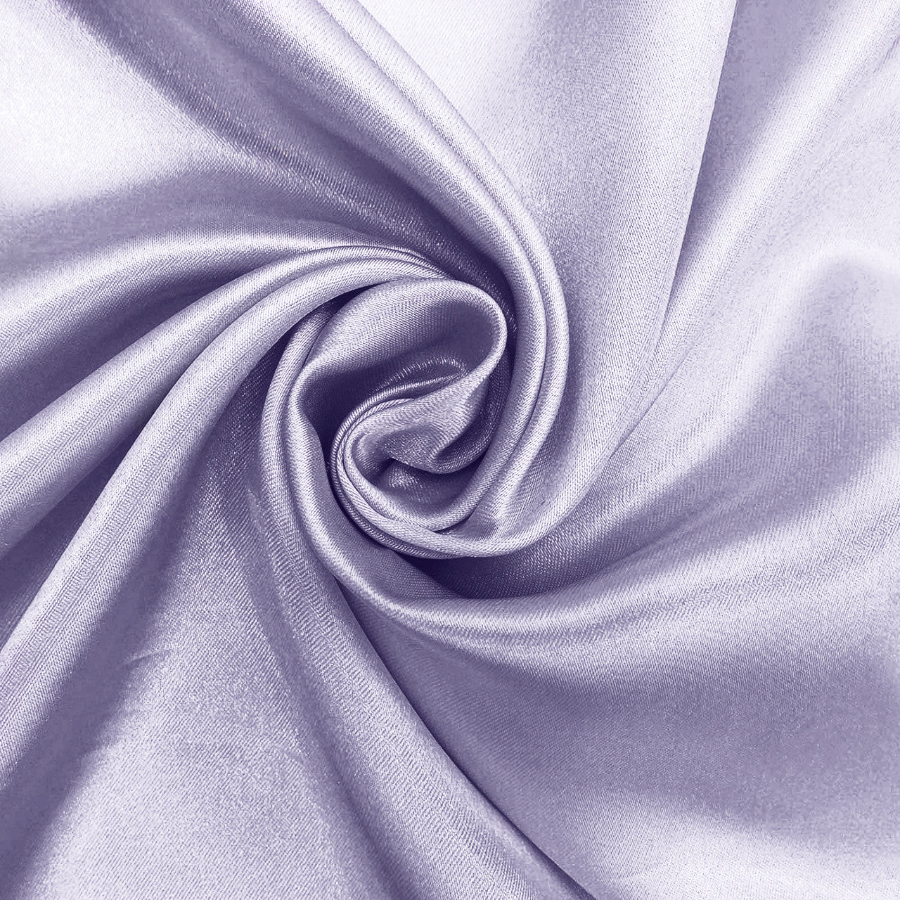 Plastic Tablecloth and Satin Table Runner Set - White & Lavender