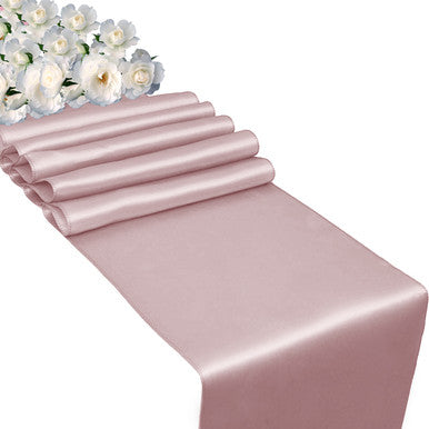 Satin Table Runner - Rose Gold (11" x 108")