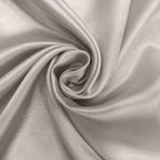 Plastic Tablecloth and Satin Table Runner Set - White & Silver