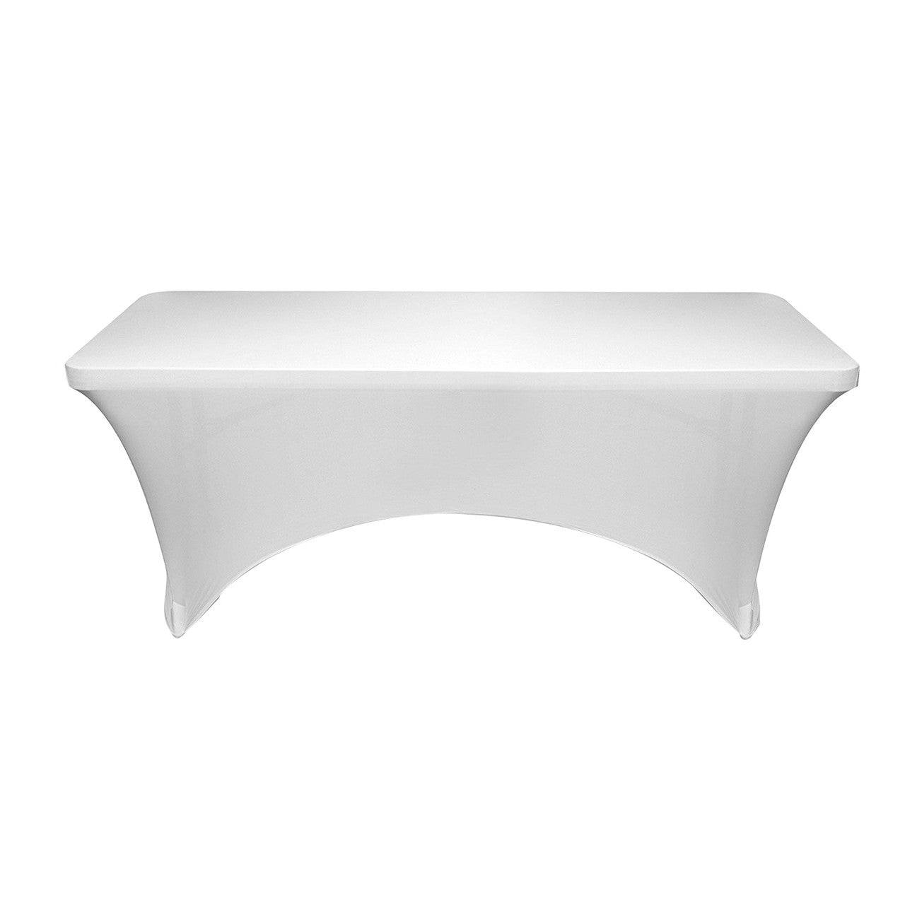Rectangular Spandex Tablecloth - White