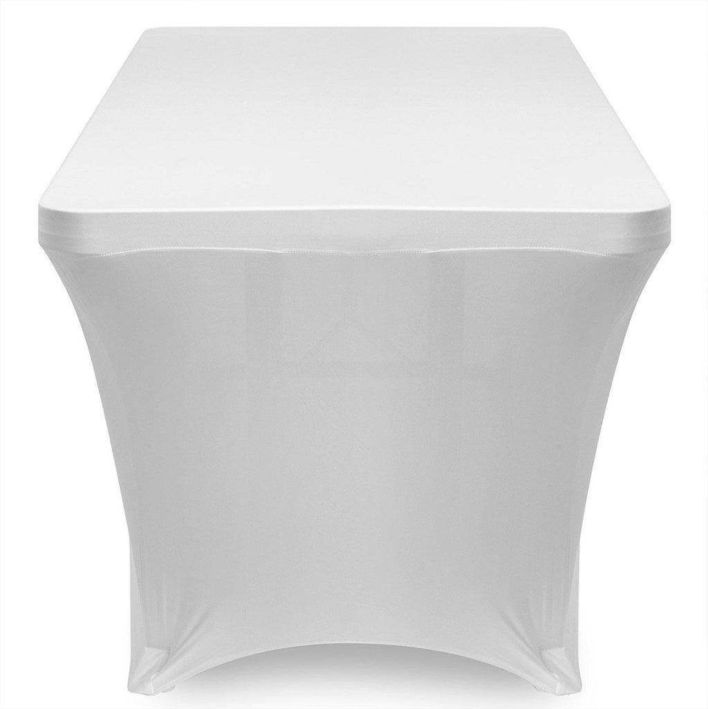 Rectangular Spandex Tablecloth - White