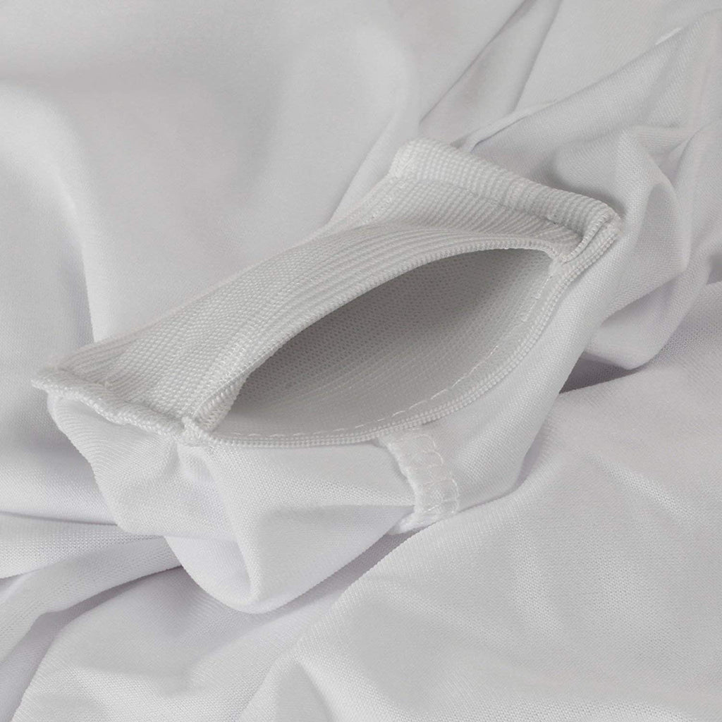 Rectangular Spandex Tablecloth - White