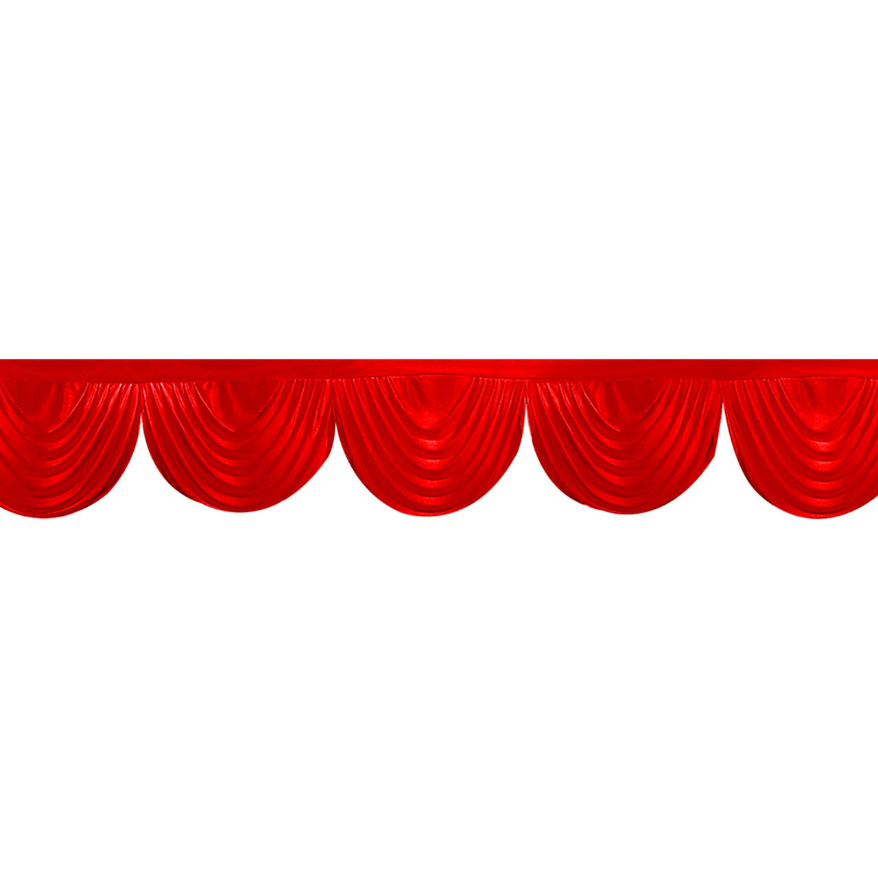 3m Ice Silk Detachable Swag for Photography Backdrop - Red