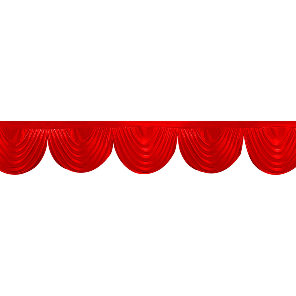 3m Ice Silk Detachable Swag for Photography Backdrop - Red