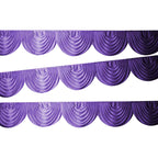 3m Ice Silk Detachable Swag for Photography Backdrop - Purple