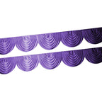 3m Ice Silk Detachable Swag for Photography Backdrop - Purple