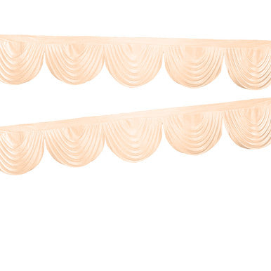3m Ice Silk Detachable Swag for Photography Backdrop - Rose Gol