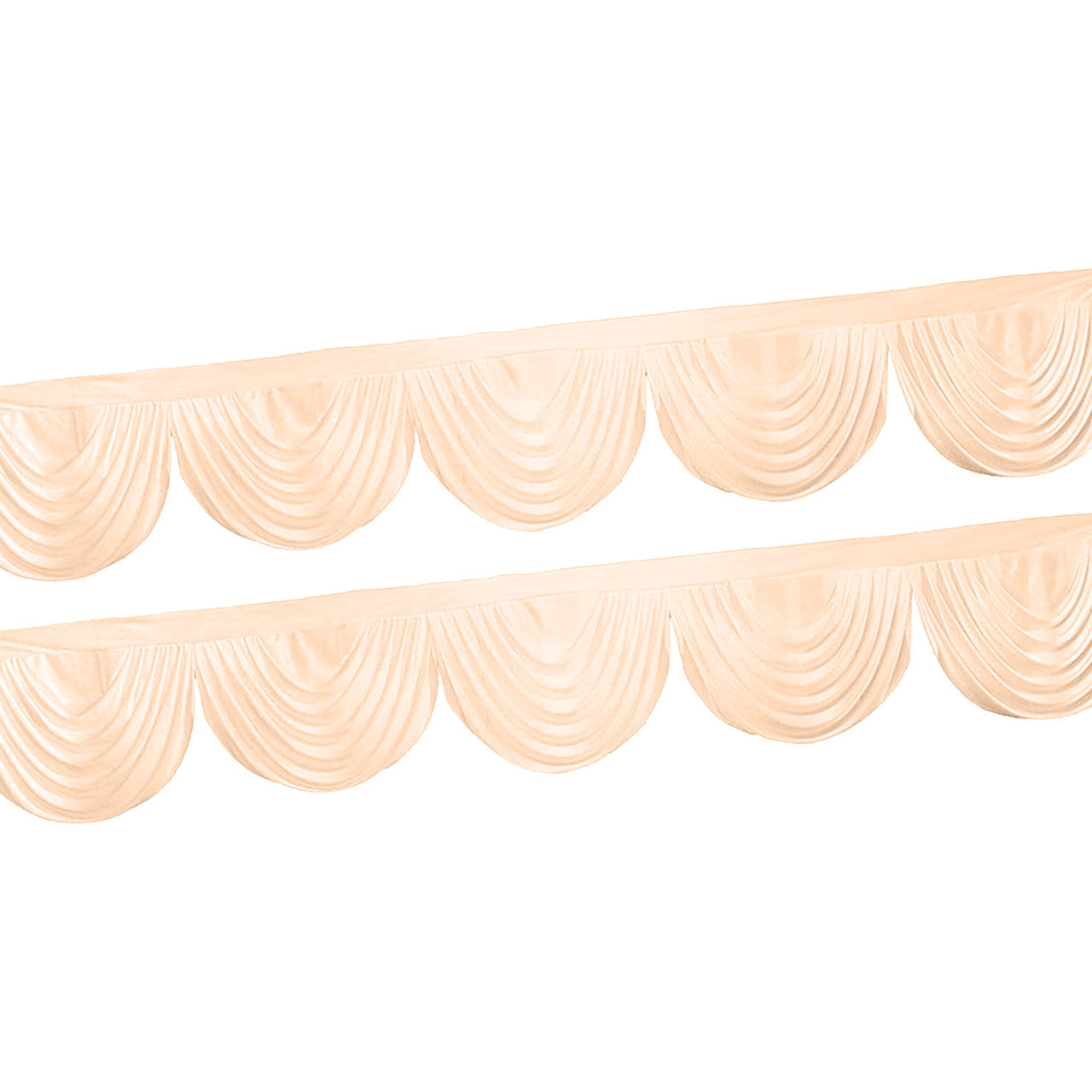 3m Ice Silk Detachable Swag for Photography Backdrop - Rose Gol