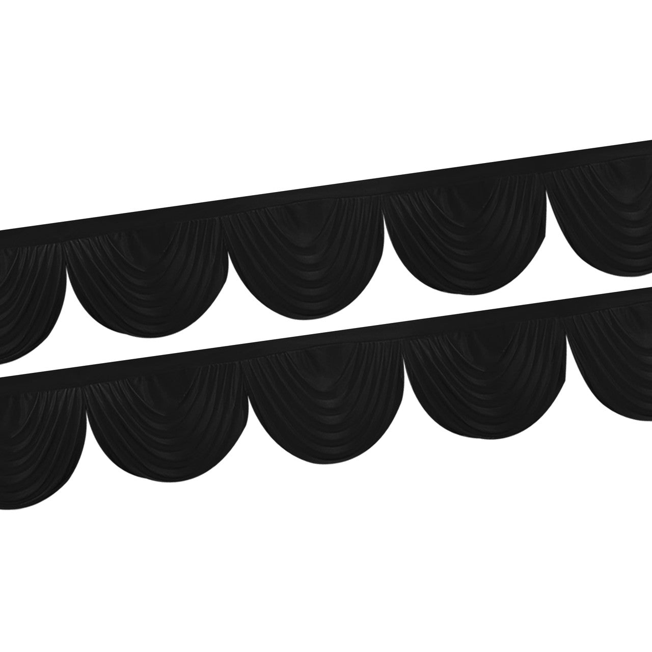 3m Ice Silk Detachable Swag for Photography Backdrop - Black