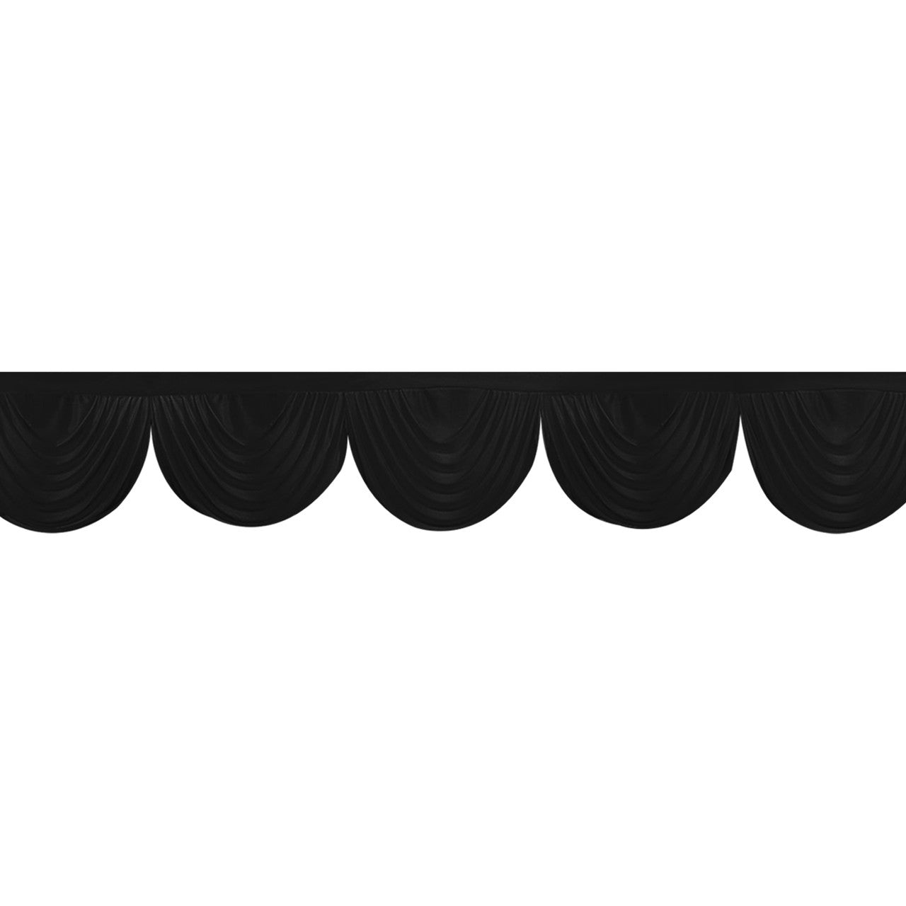 3m Ice Silk Detachable Swag for Photography Backdrop - Black