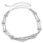Silver Diamante Chain with Charms