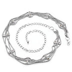 Silver Diamante Chain with Charms