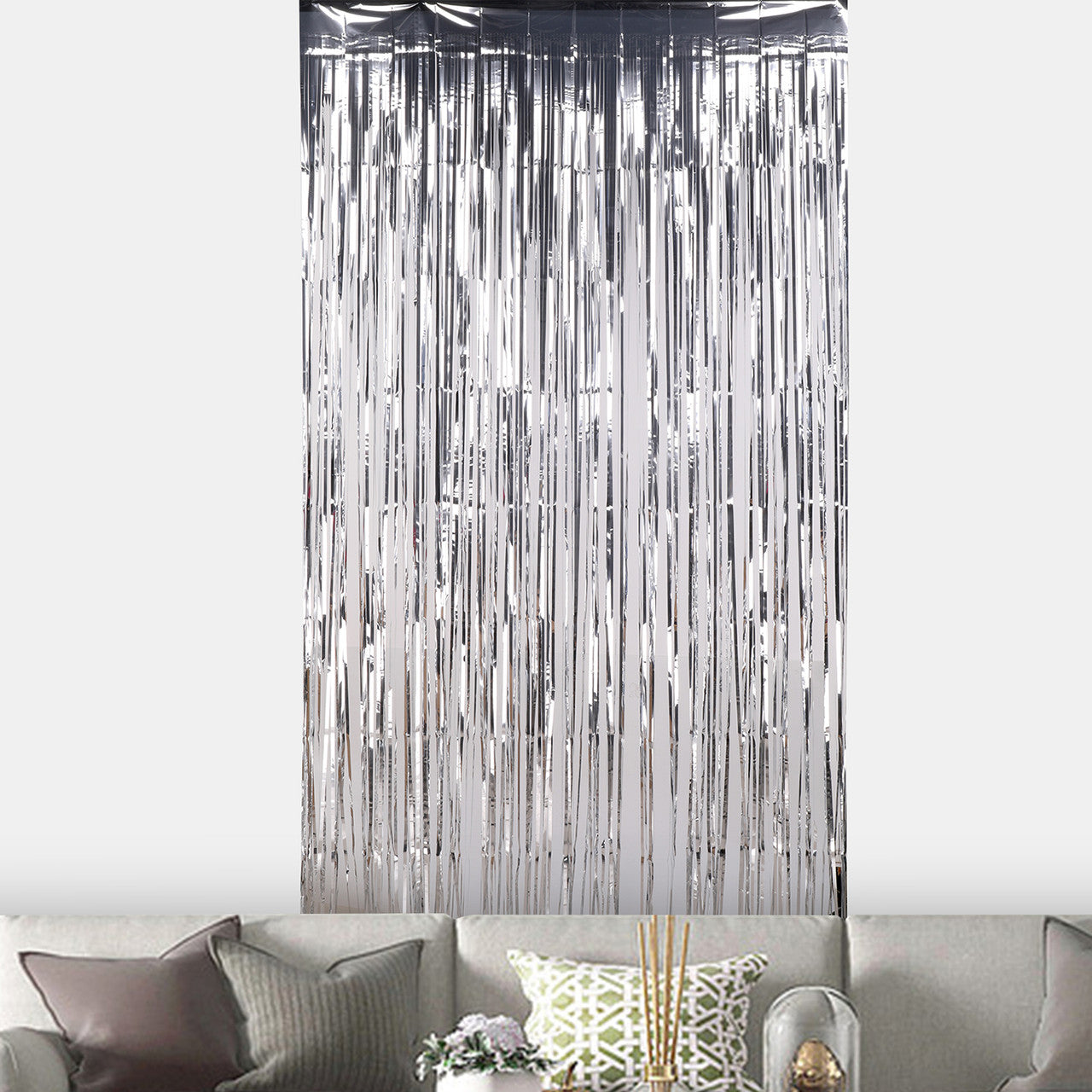 Foil Backdrop - Silver