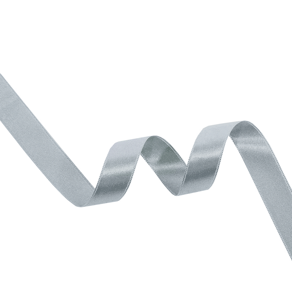 Double Sided Satin Ribbon - Silver