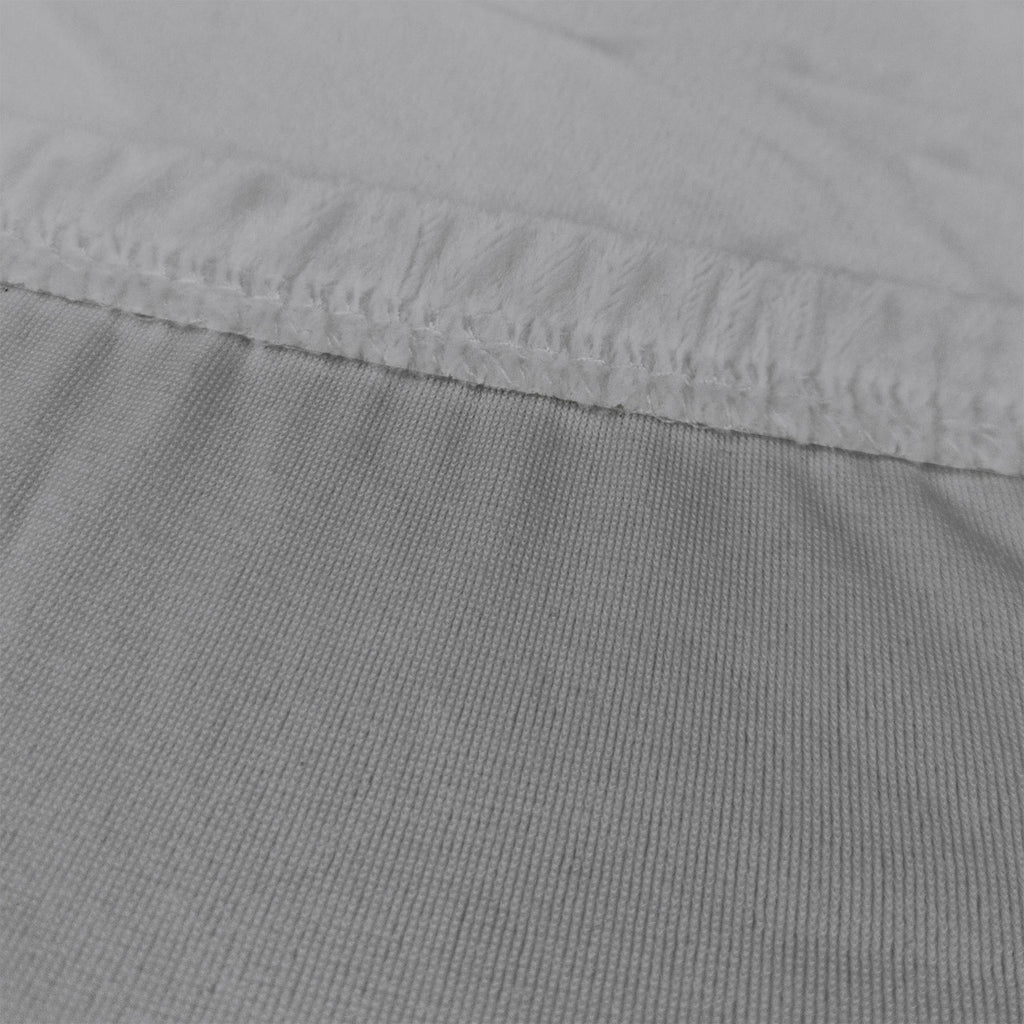 Short Velvet-Touch Spandex Chair Cover - Silver Grey