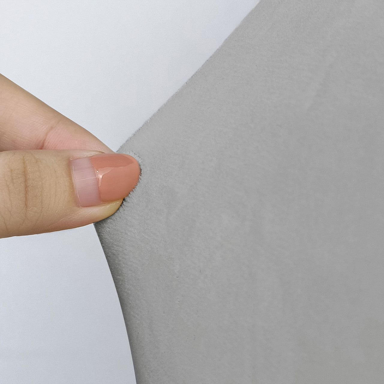 Short Velvet-Touch Spandex Chair Cover - Silver Grey