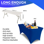 Rectangular Spandex Tablecloth - Royal Blue