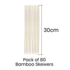 Wooden BBQ Skewers -  80pcs