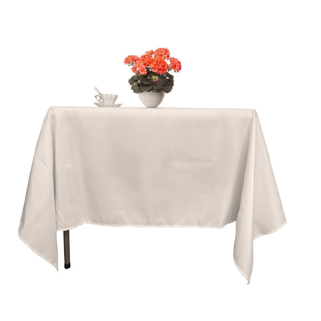 130GSM Square Polyester Tablecloth - Ivory