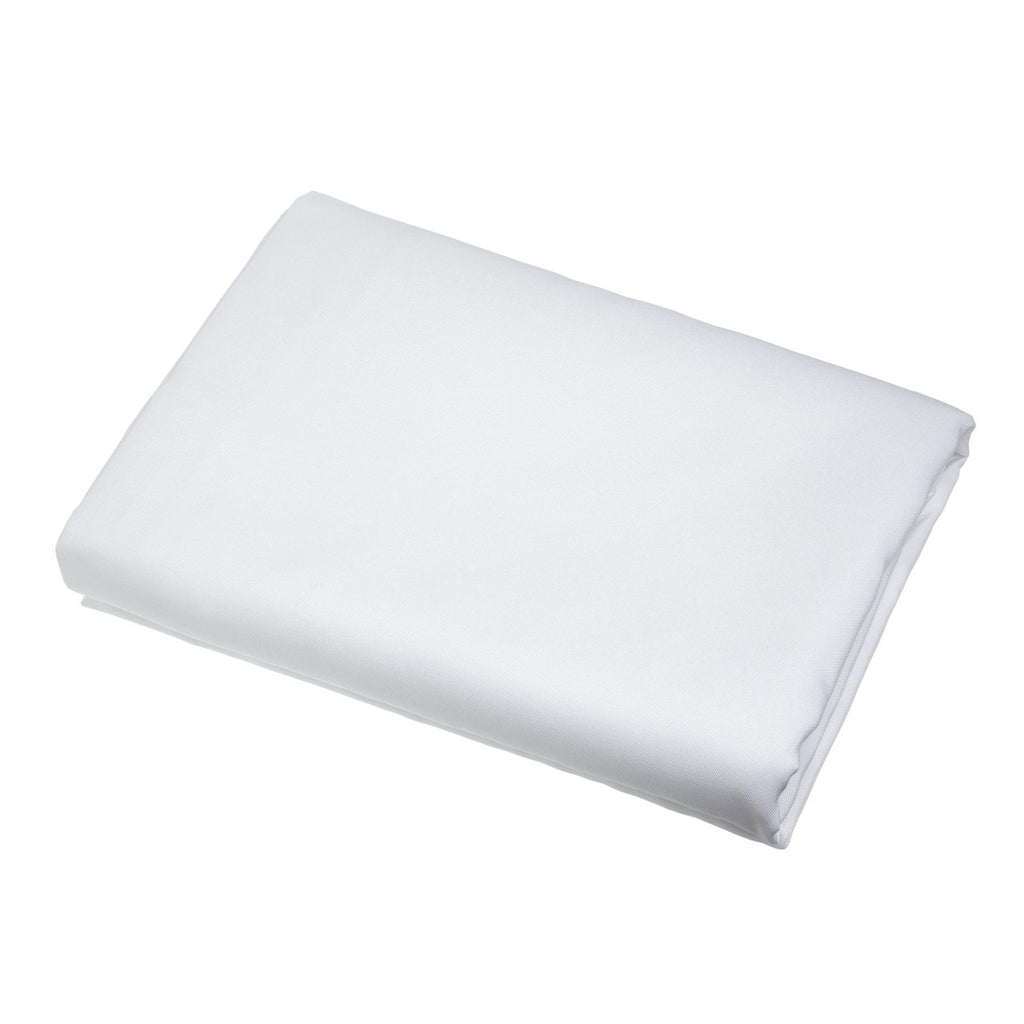 130GSM Square Polyester Tablecloth - White