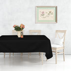 130GSM Rectangle Polyester Tablecloth - Black