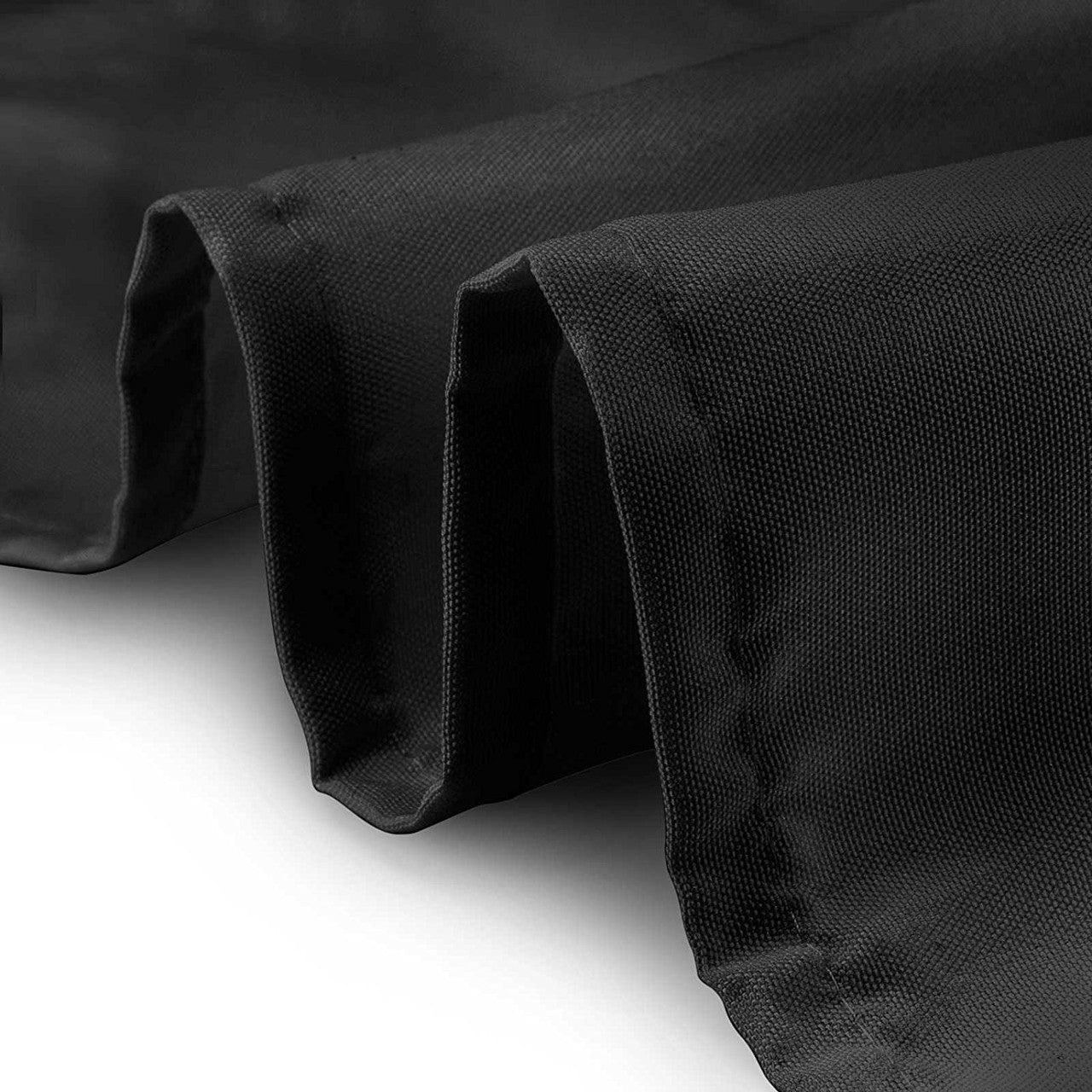 130GSM Rectangle Polyester Tablecloth - Black