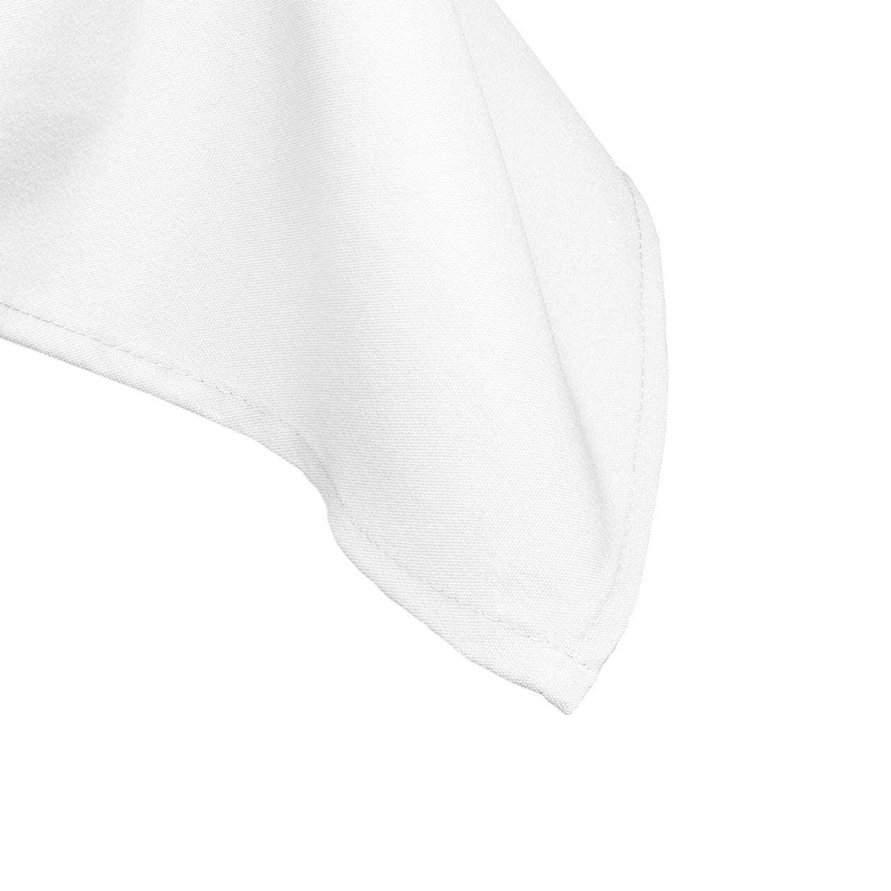 130GSM Round Polyester Tablecloth - White