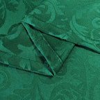 200GSM Round Damask Polyester Tablecloth - Green