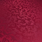 200GSM Rectangle Damask Polyester Tablecloth - Red