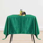 200GSM 90" Square Damask Polyester Tablecloth - Green