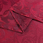 200GSM 90" Square Damask Polyester Tablecloth - Red