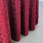 200GSM 90" Square Damask Polyester Tablecloth - Red