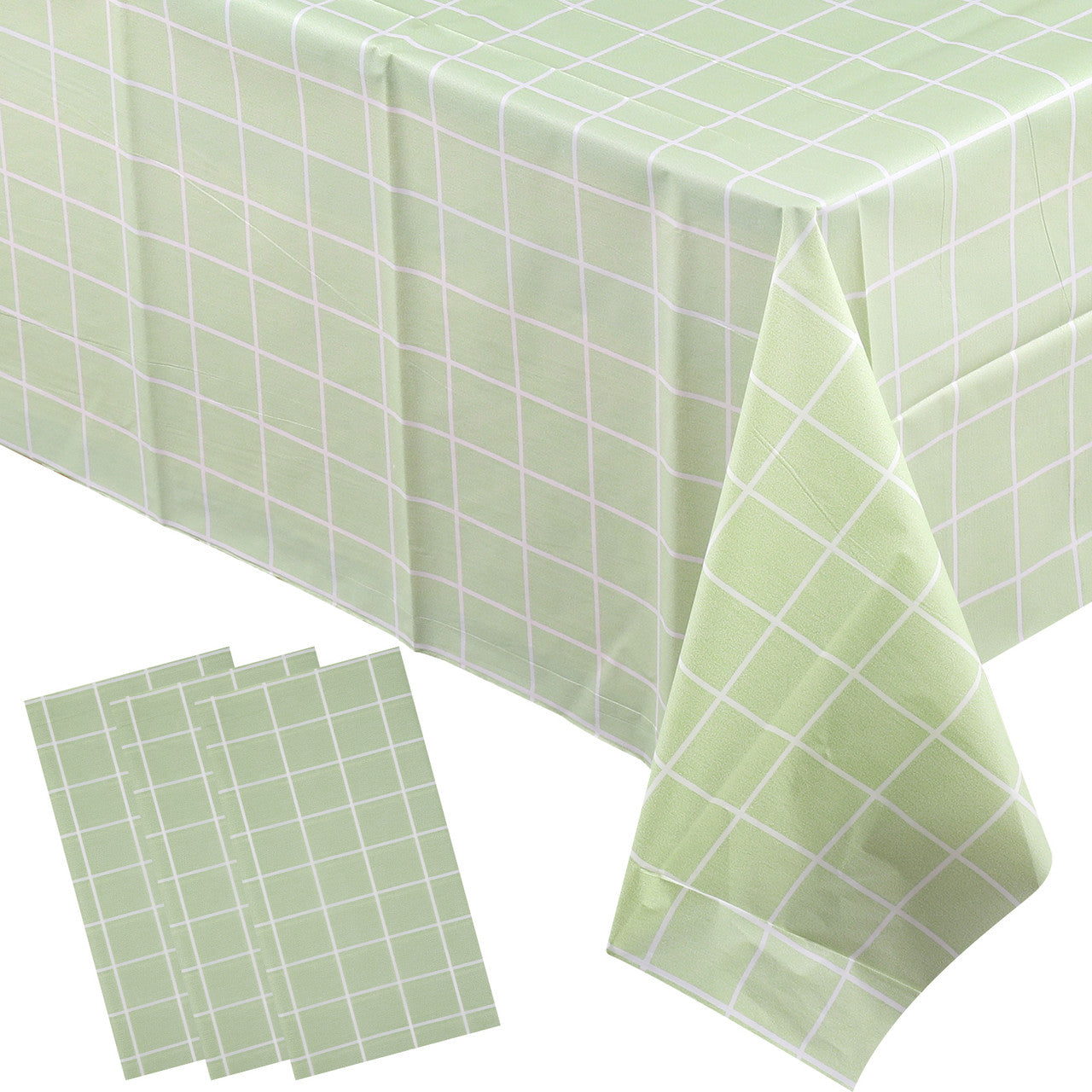Checkered Tablecloth (137x180cm) - Green