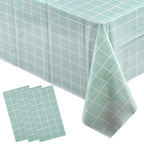 Checkered Tablecloth (137x180cm) - Light Blue