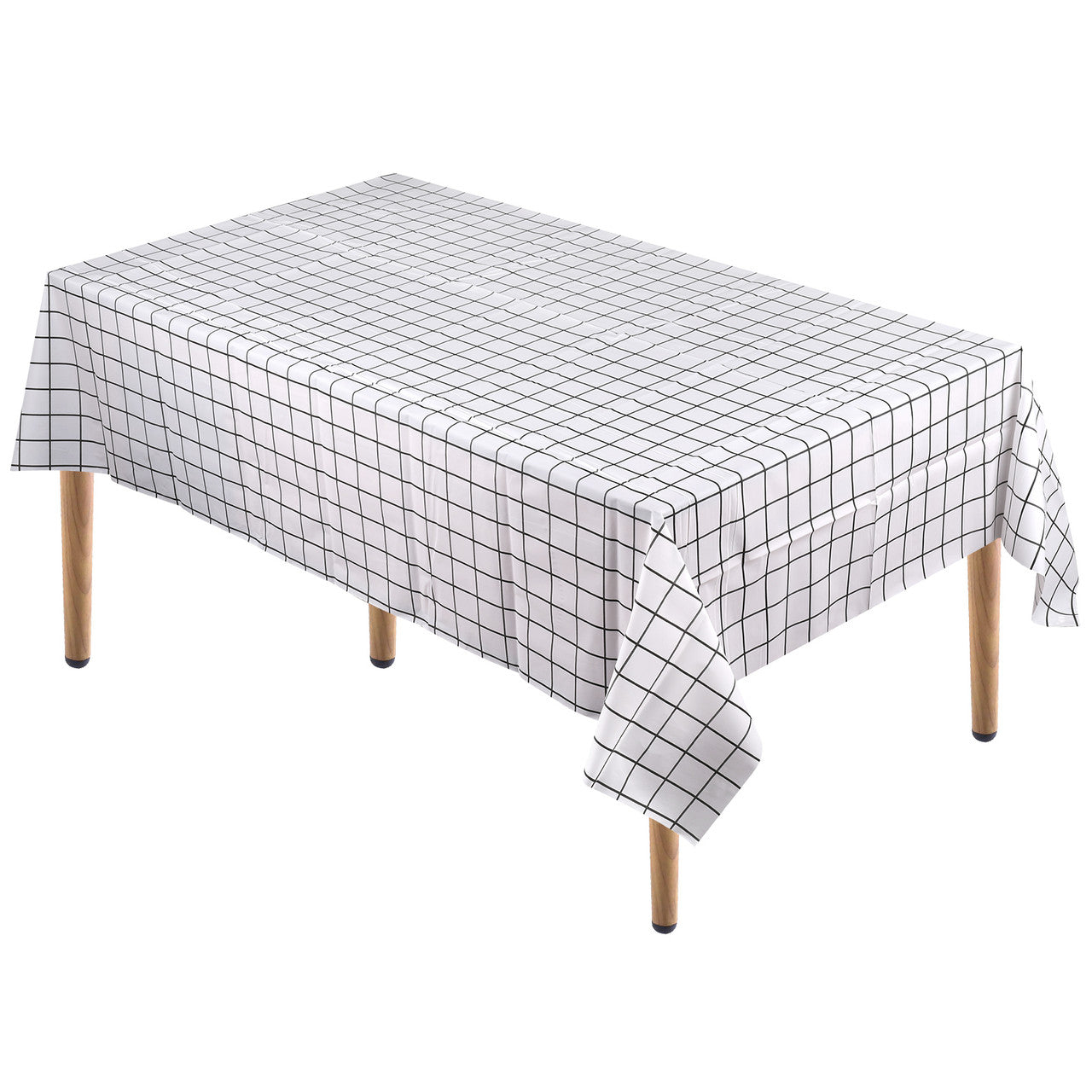 Checkered Tablecloth (137x180cm) - White