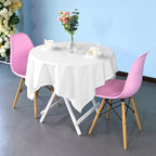Square Spun Table Cloth - White