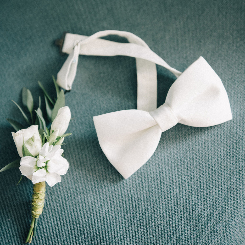 Men's Bow Tie, Neck Tie & Handkerchief Set - Sky Blue