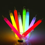 6" Premium Neon Glow Sticks (Pack of 25) - Mixed Colours