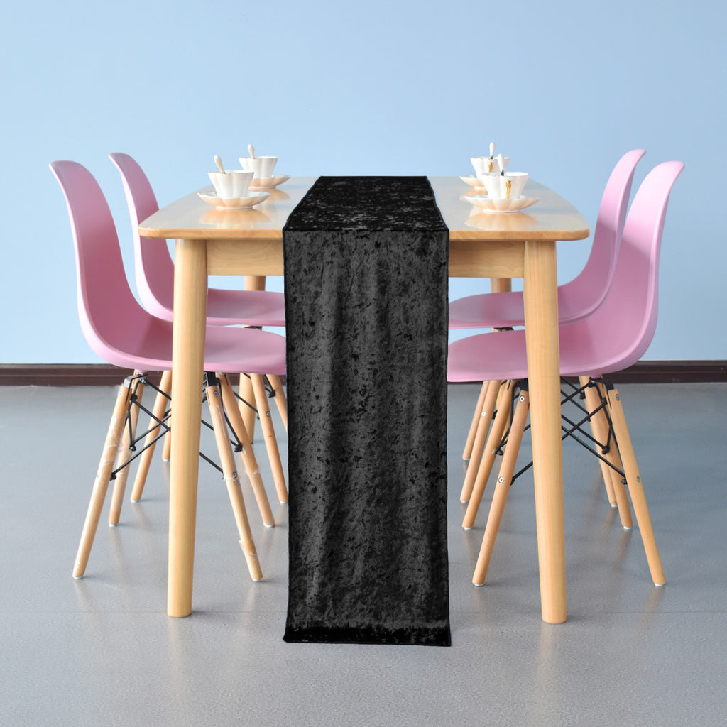 Velvet Table Runner - Black