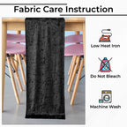 Velvet Table Runner - Black