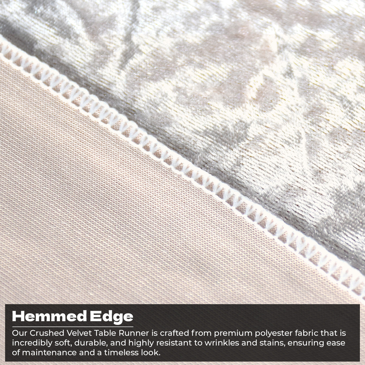 Velvet Table Runner - Blush Pink
