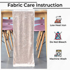 Velvet Table Runner - Blush Pink