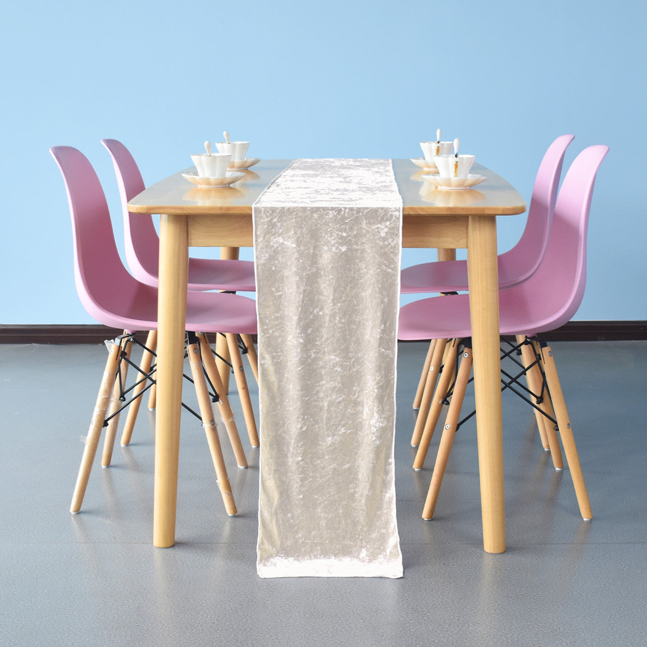Velvet Table Runner - Champagne