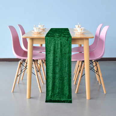 Velvet Table Runner - Emerald Green