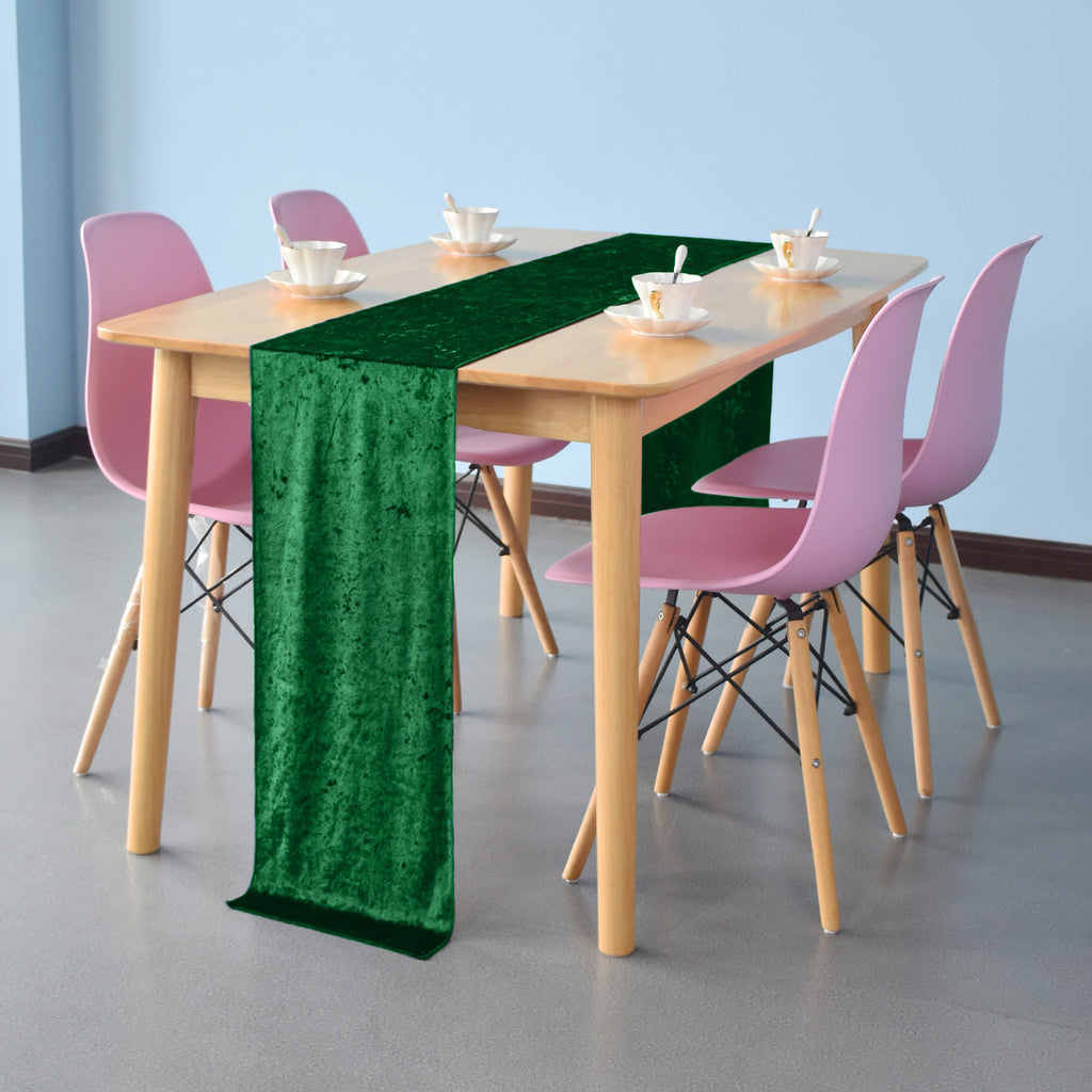 Velvet Table Runner - Emerald Green